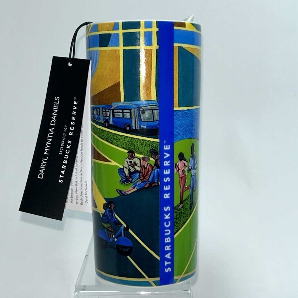 NEW Starbucks Reserve Daryl Myntia Daniels Ceramic Cup Tumbler New York  10‎ oz